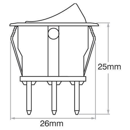 OEX Rocker Switch On/off Spst 12V Green Illuminated 10A Part No. ACX3790 SWITCH OEX - Micks Gone Bush