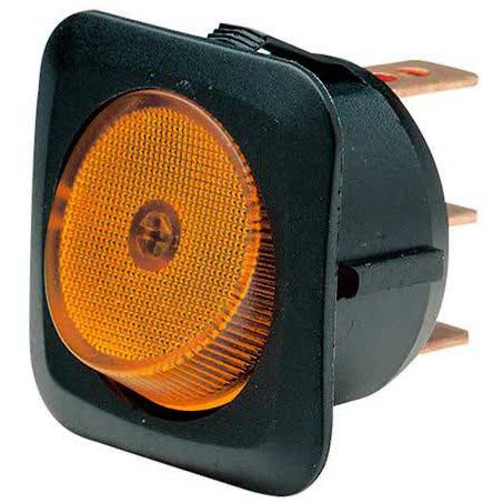 Narva Rocker Switch Off/on Spst Amber Illuminated 25A 12V Part No. 62051BL SWITCH NARVA - Micks Gone Bush
