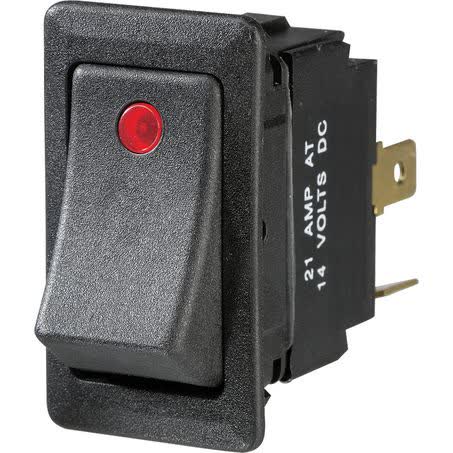Narva Heavy Duty Rocker Switch Off/on Spst Red Illuminated 10A 24V 63048BL SWITCH NARVA - Micks Gone Bush