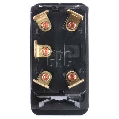 Thunder Rocker Switch On/off Spst 12 Or 24V Blue Illuminated 20A TDR11022 SWITCH THUNDER - Micks Gone Bush