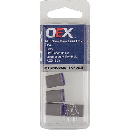OEX Fusible Link Micro Female M Case 15A Grey Pack Of 4 ACX1808 FUSIBLE LINK OEX - Micks Gone Bush