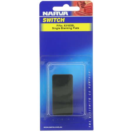 Narva Rocker Switch Blanking Plate Black Part No. 63183BL SWITCH MOUNT/ PANEL NARVA - Micks Gone Bush