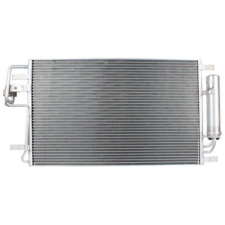 Hanon System HCC Air Conditioning Condenser Parallel Flow Pad Inlet/outlet CNX738 AIR CONDITIONING CONDENSER HANON SYSTEM - Micks Gone Bush