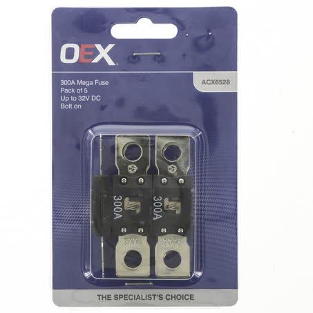 OEX Mega Fuse 300A Bolt On Pack Of 5 - Part No. ACX6528 FUSE OEX - Micks Gone Bush