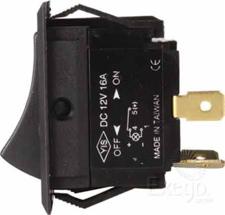 OEX Rocker Switch On/off Spst 12V Red Illuminated 20A ACX3784BL SWITCH OEX - Micks Gone Bush