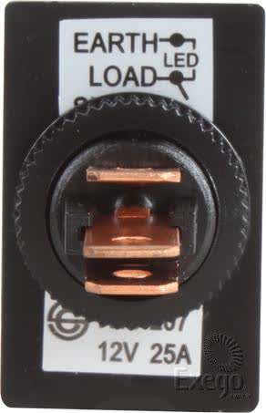 OEX Push Button Switch On-off Spst 12V Green Illuminated 20A ACX3748BL SWITCH OEX - Micks Gone Bush