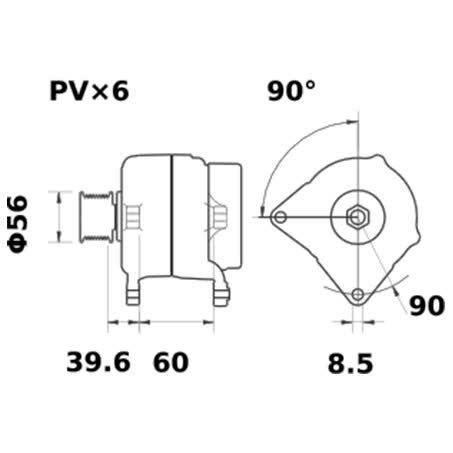 Mahle Alternator 12V 70A MG471 ALTERNATOR MAHLE - Micks Gone Bush