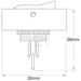 Narva Rocker Switch Off/on Spst Red LED 30A 12V Part No. 62059BL SWITCH NARVA - Micks Gone Bush