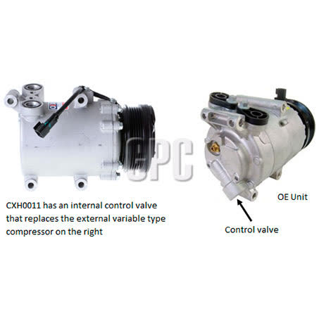 OEX Air Conditioning Compressor 12V Direct Mount Visteon VS16 Style CXH0011 AIR CONDITIONING COMPRESSOR OEX - Micks Gone Bush