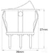 OEX Rocker Switch On/off Spst 12V Red Illuminated 25A ACX3765BL SWITCH OEX - Micks Gone Bush