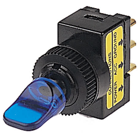 Hella Rocker Switch On/off Spst 12V Blue Illuminated 20A Part No. 4423 SWITCH HELLA - Micks Gone Bush
