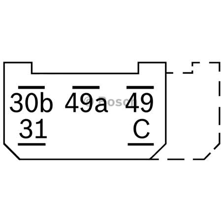 Bosch Flasher Relay 24V Electronic 128W Max 5 Terminals 0335215143 FLASHER UNIT BOSCH - Micks Gone Bush