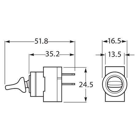 Hella Toggle Switch On/off Spst 20A 12V Part No. 4420 SWITCH HELLA - Micks Gone Bush