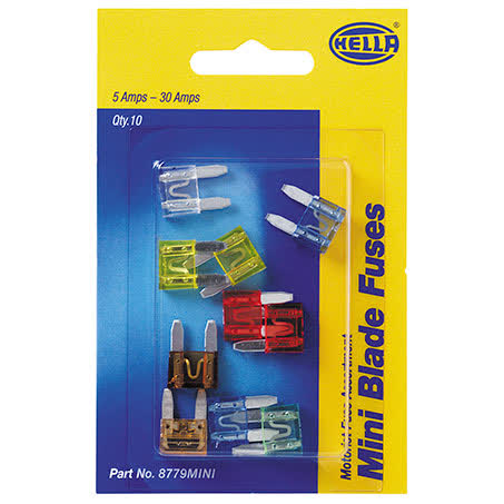 Hella Mini Blade Fuse Assortment 10 Piece - Part No. 8779MINI FUSE ASSORTMENT HELLA - Micks Gone Bush