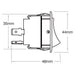 Narva Heavy Duty Rocker Switch Off/on Spst Red Illuminated 20A 12V Part No. 63047BL SWITCH NARVA - Micks Gone Bush