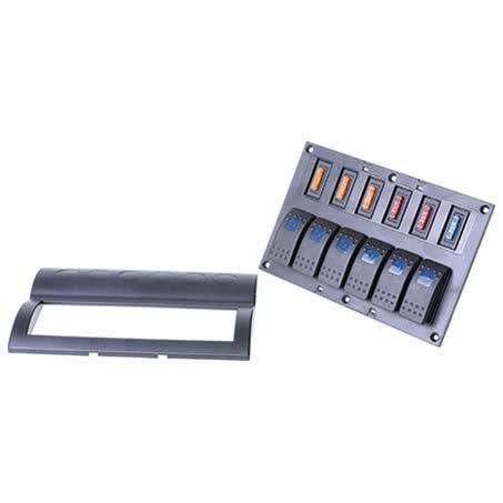 Drivetech 4X4 Rocker 6 Switch Panel On-off Spst 12 Or 24V DT-11031 SWITCH DRIVETECH 4X4 - Micks Gone Bush