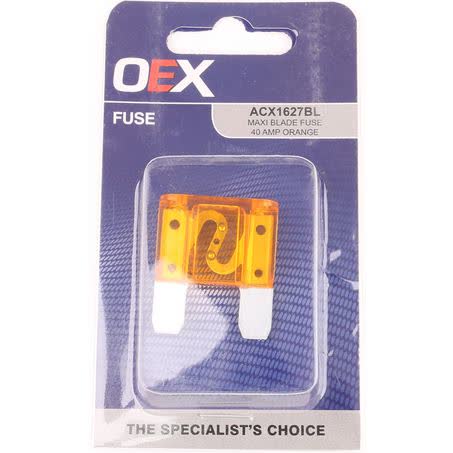 OEX Maxi Blade Fuse 40A Orange Single Pack ACX1627BL FUSE OEX - Micks Gone Bush