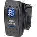 Narva Sealed Rocker Switch Off/on Spdt 12V Blue Illuminated Fog Lights Symbol 20A Part No. 63134BL SWITCH NARVA - Micks Gone Bush
