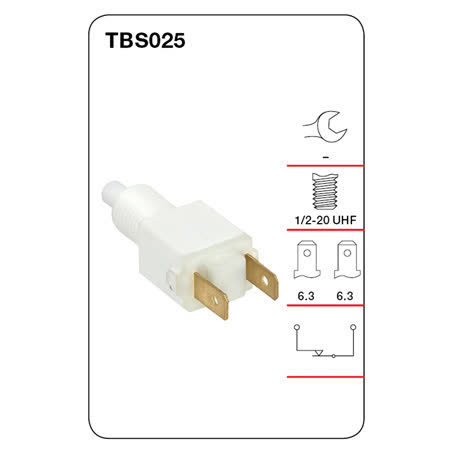 Tridon Stop Light Switch TBS025 1/2-20 UNF Normally Closed SWITCH TRIDON - Micks Gone Bush