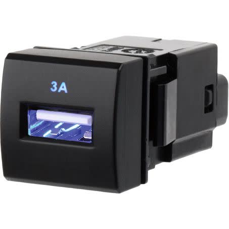 Narva OE Style Push Button Switch USB Symbol 12V Blue Illumination Part No. 63411BL SWITCH NARVA - Micks Gone Bush