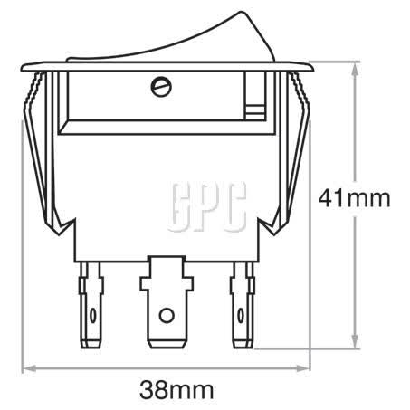 Narva Heavy Duty Rocker Switch Off/on Spst Red Illuminated 10A 24V 63048BL SWITCH NARVA - Micks Gone Bush