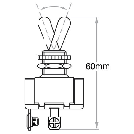Cole Hersee Toggle Switch Spst On-off 25A 12V Part No. 5582BL SWITCH COLE HERSEE - Micks Gone Bush