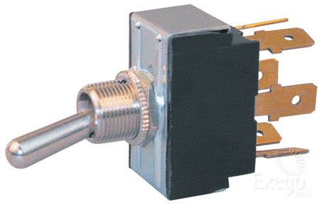 Cole Hersee Toggle Switch Dpdt On/on Blade Terminals 12V 25A Part No. 55018BL SWITCH COLE HERSEE - Micks Gone Bush