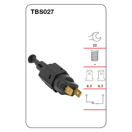 Tridon Stop Light Switch TBS027 SWITCH TRIDON - Micks Gone Bush