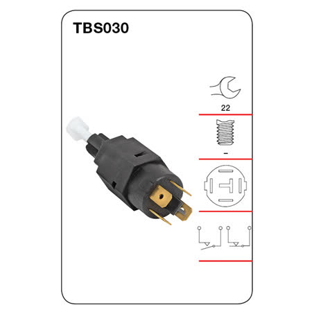 Tridon Stop Light Switch TBS030 SWITCH TRIDON - Micks Gone Bush