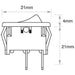 Narva Micro Rocker Switch Off/on Spst 20A 12V Part No. 62060BL SWITCH NARVA - Micks Gone Bush