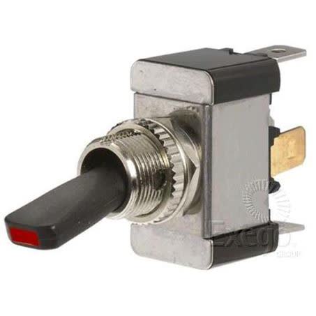 Narva Heavy Duty Toggle Switch Off/on Spst Red LED 20A 12V Part No. 60283BL SWITCH NARVA - Micks Gone Bush