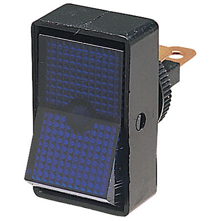 Hella Rocker Switch 12V Illuminated Blue On/off Spst 10A 4443 SWITCH HELLA - Micks Gone Bush