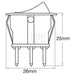 OEX Rocker Switch On/off Spst 12V Green Illuminated 10A Part No. ACX3790 SWITCH OEX - Micks Gone Bush