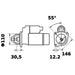 Mahle Starter Motor 12V 9 Tooth CW MS78 STARTER MOTOR MAHLE - Micks Gone Bush