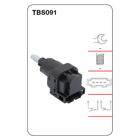Tridon Stop Light Switch Dual Circuit TBS091 SWITCH TRIDON - Micks Gone Bush