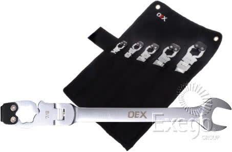OEX Air Conditioning Ratchet Spanner Kit 5 Piece 11/16IN To 1-1/4IN ACX6033 SPANNER SET OEX - Micks Gone Bush