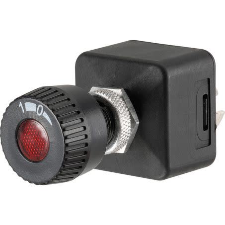 Narva On/off Rotary Switch LED Red 12V 15A 2 Pole Part No. 63206BL SWITCH NARVA - Micks Gone Bush