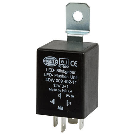 Hella Flasher Relay 12V Electronic 171W Max, 4 Terminal, Part No. 3039 FLASHER UNIT HELLA - Micks Gone Bush