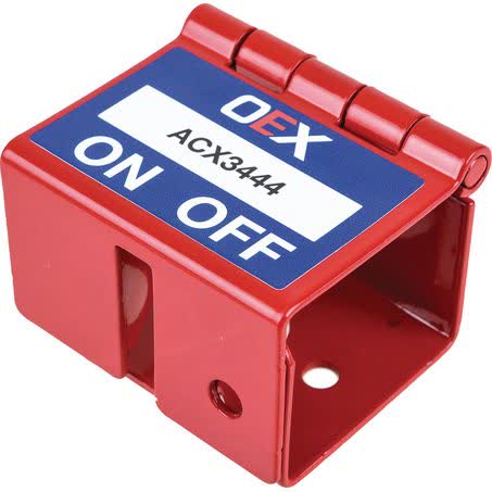 OEX Red Lockout Bracket 2MM Stainless Steel Part No. ACX3444 SWITCH PART OTHER OEX - Micks Gone Bush