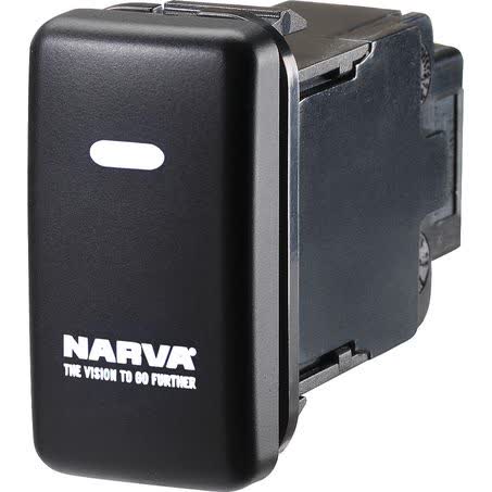 Narva Toyota Style Sealed Push Switch Off/on Spdt 12V Blue LED 63312BL SWITCH NARVA - Micks Gone Bush
