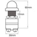 Cole Hersee Push Button Switch 35A At 12V 90030BL SWITCH COLE HERSEE - Micks Gone Bush