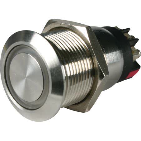 OEX Push Button Switch On/off Spst 12V Clear Illuminated 5A ACX3693BL SWITCH OEX - Micks Gone Bush