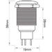 OEX Push Button Switch On/off Spst 12V Green Illuminated 5A ACX3691BL SWITCH OEX - Micks Gone Bush