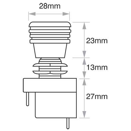 Hella Push/pull Switch On/off Spst 12V Red Illuminated 10A Part No. 4412 SWITCH HELLA - Micks Gone Bush