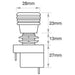 Hella Push/pull Switch On/off Spst 12V Red Illuminated 10A Part No. 4412 SWITCH HELLA - Micks Gone Bush