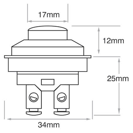 Narva Push Button Switch Momentary On Spst 16A 12V 60039BL SWITCH NARVA - Micks Gone Bush