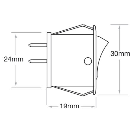 Narva Rocker Switch Off/on Spst 20A 12V Part No. 62010BL SWITCH NARVA - Micks Gone Bush