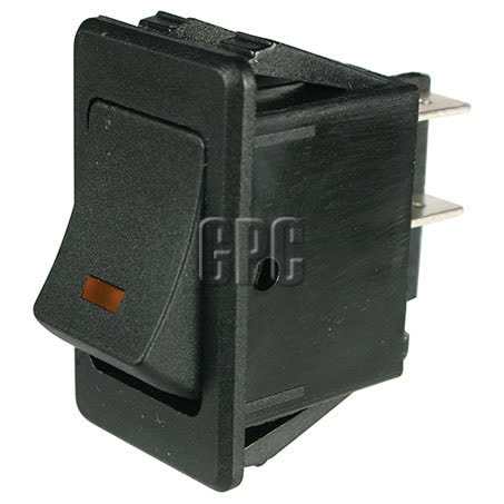 Thunder Rocker Switch On/off Spst 12V Amber Illuminated 20A TDR11057 SWITCH THUNDER - Micks Gone Bush
