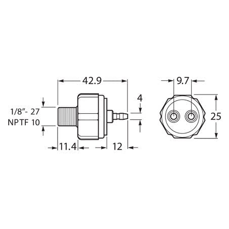 Hella Stop Lamp Switch Off Mom On Spst Contacts Rated 9A 12V Part No. 4566 SWITCH HELLA - Micks Gone Bush