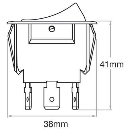 OEX Rocker Switch On/off Spst 24V Amber Illuminated ACX3792 SWITCH OEX - Micks Gone Bush
